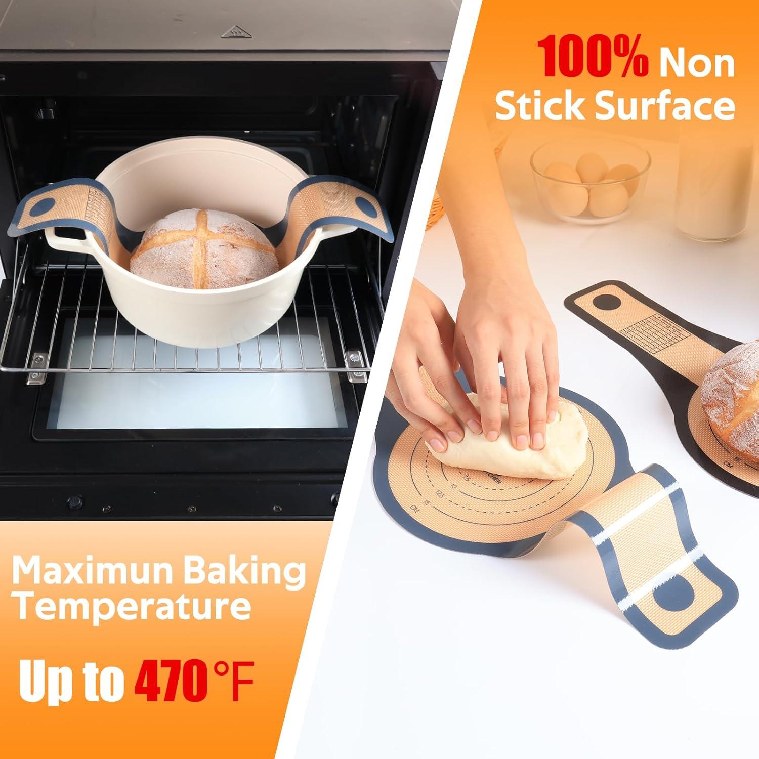 Alfombrillas de Silicona Antiadherente Folksy Super Kitchen 3 Pcs