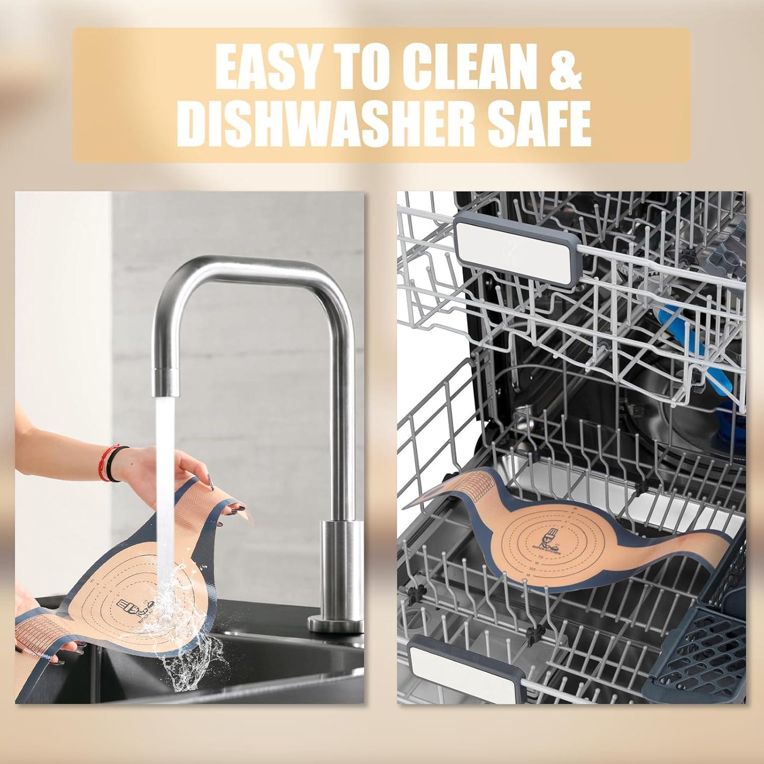 Alfombrillas de Silicona Antiadherente Folksy Super Kitchen 3 Pcs