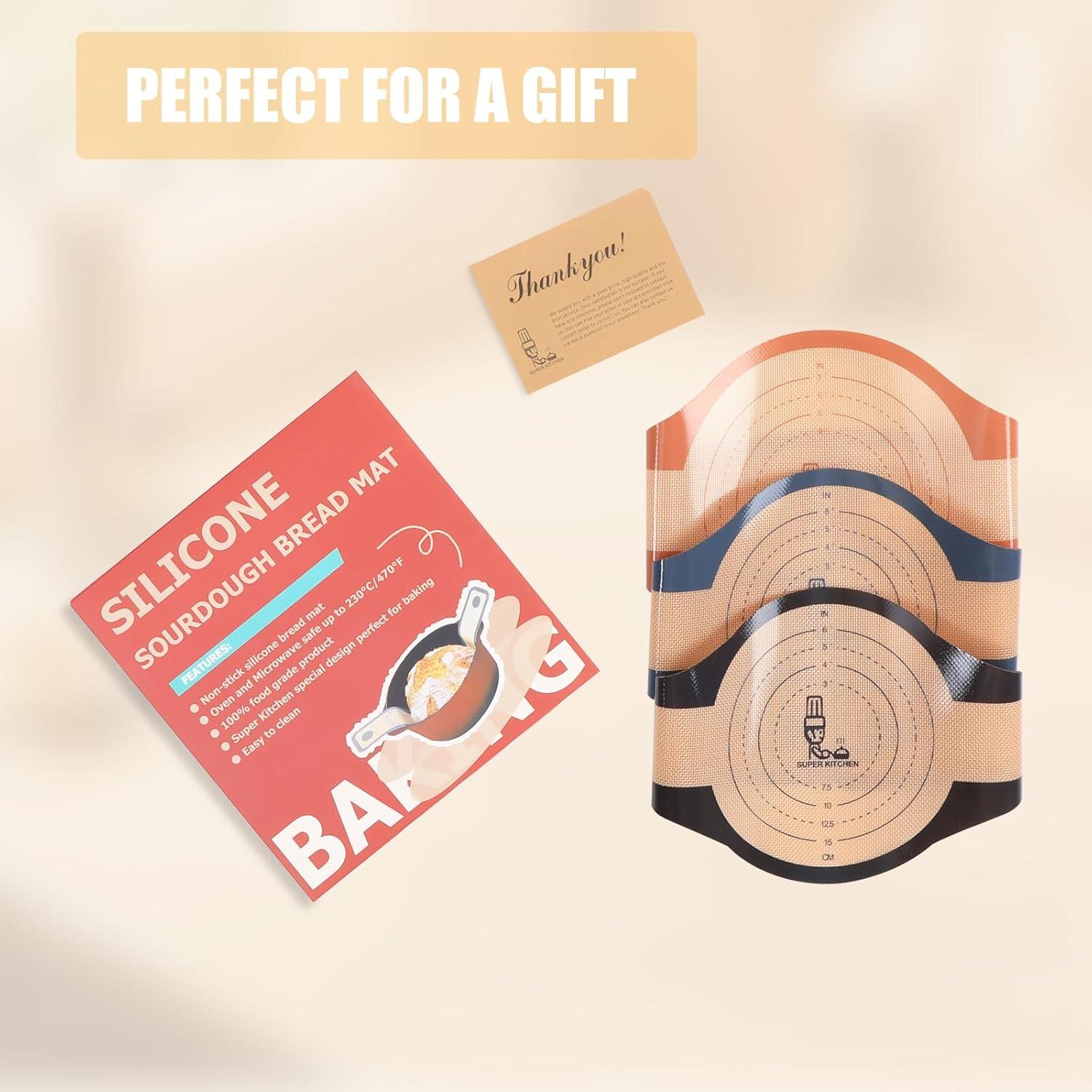 Alfombrillas de Silicona Antiadherente Folksy Super Kitchen 3 Pcs