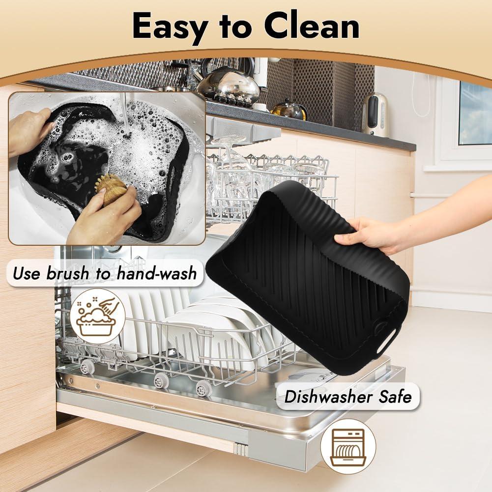 Forros de Silicona Reutilizables BYKITCHEN para Freidora Ninja XL