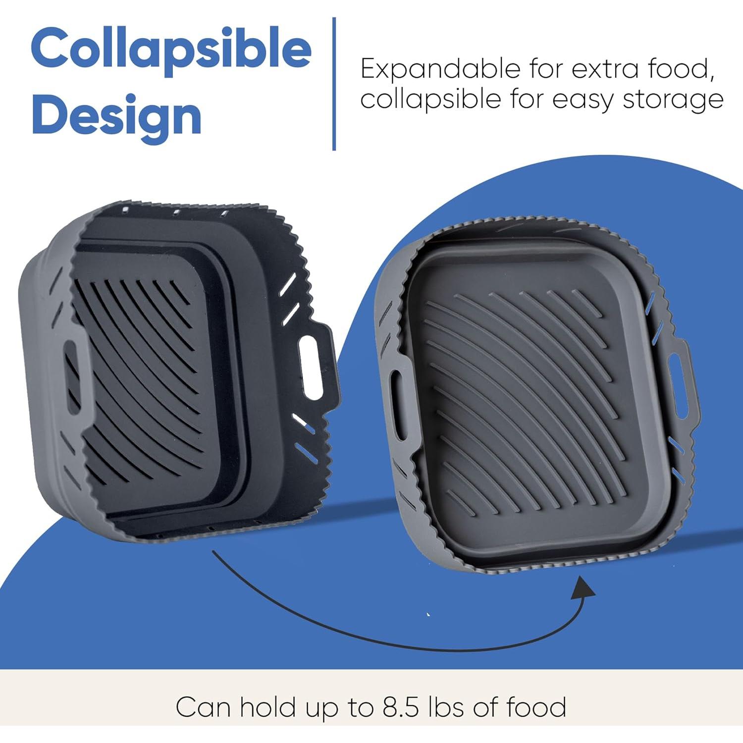 Forro de Silicona para Freidora de Aire 20.1 cm con Divisor