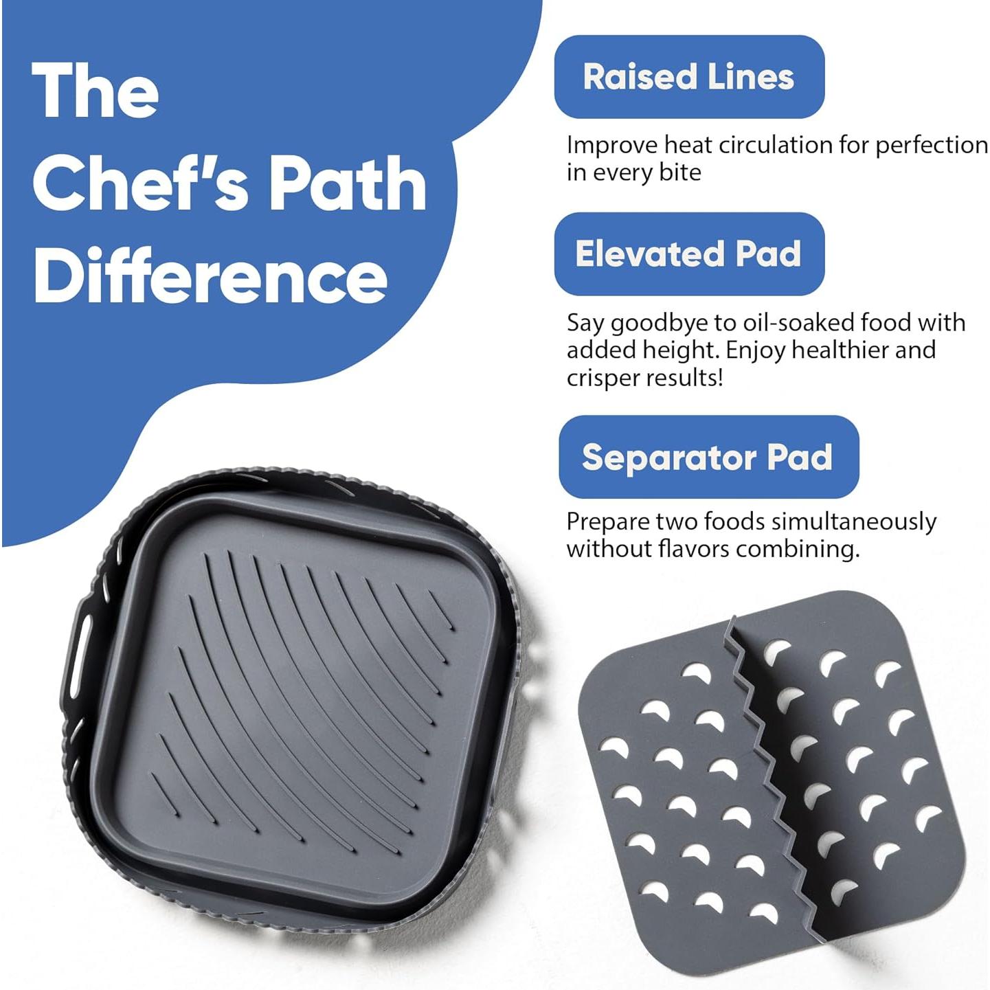 Forro de Silicona para Freidora de Aire 20.1 cm con Divisor