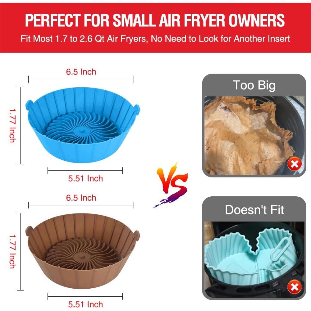 Forros de Silicona Reutilizables para Freidoras de Aire Xabzhzn