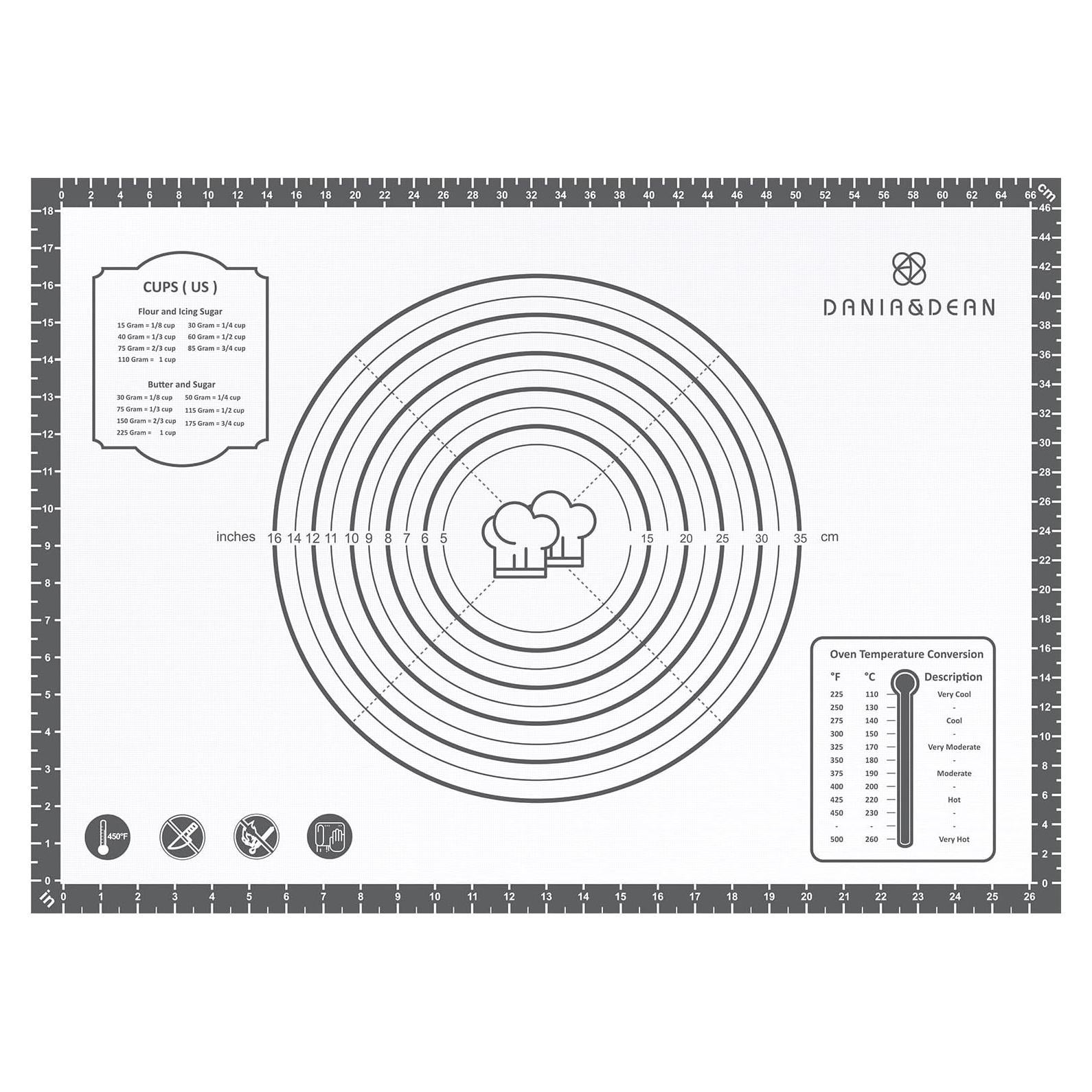 Alfombrilla de Silicona Antiadherente DANIA & DEAN 71x50cm