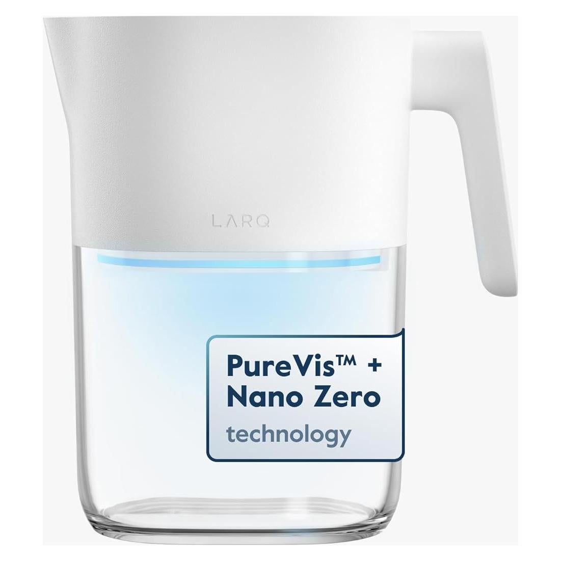 Jarra LARQ PureVis 1.9L Filtro UV Autolimpiante Blanco
