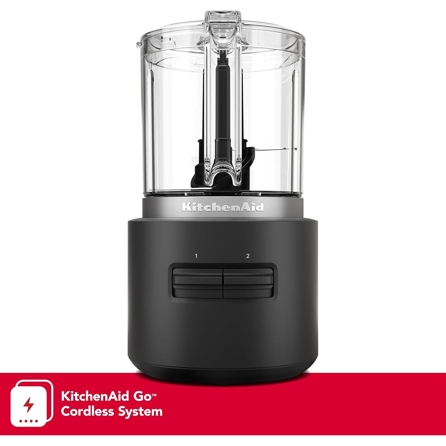 Picadora de Alimentos Inalámbrica KitchenAid Go 5 Tazas - Negro Mate