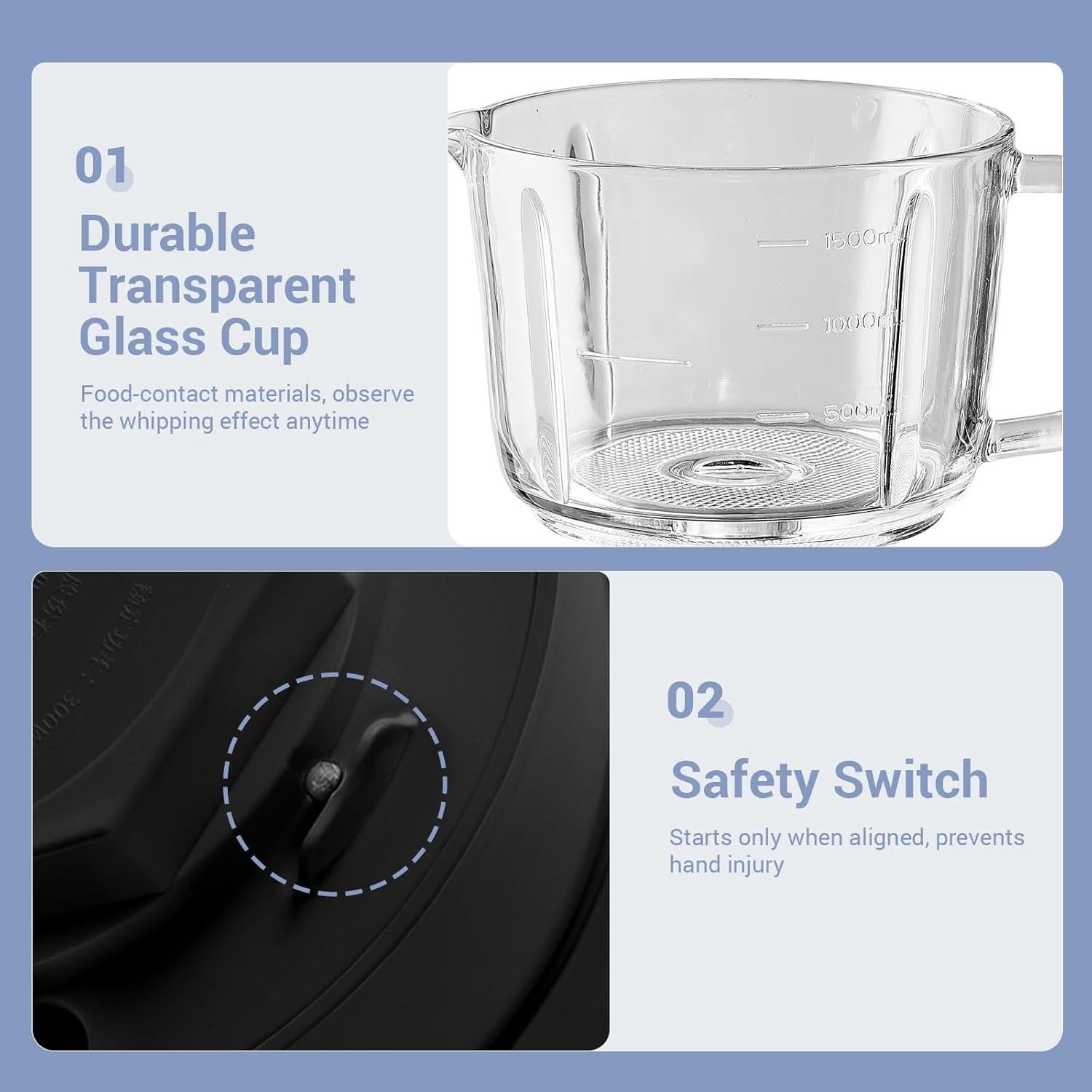 Procesador de Alimentos Bear QSJ-K03N5, 2L, 300W, 2 Velocidades