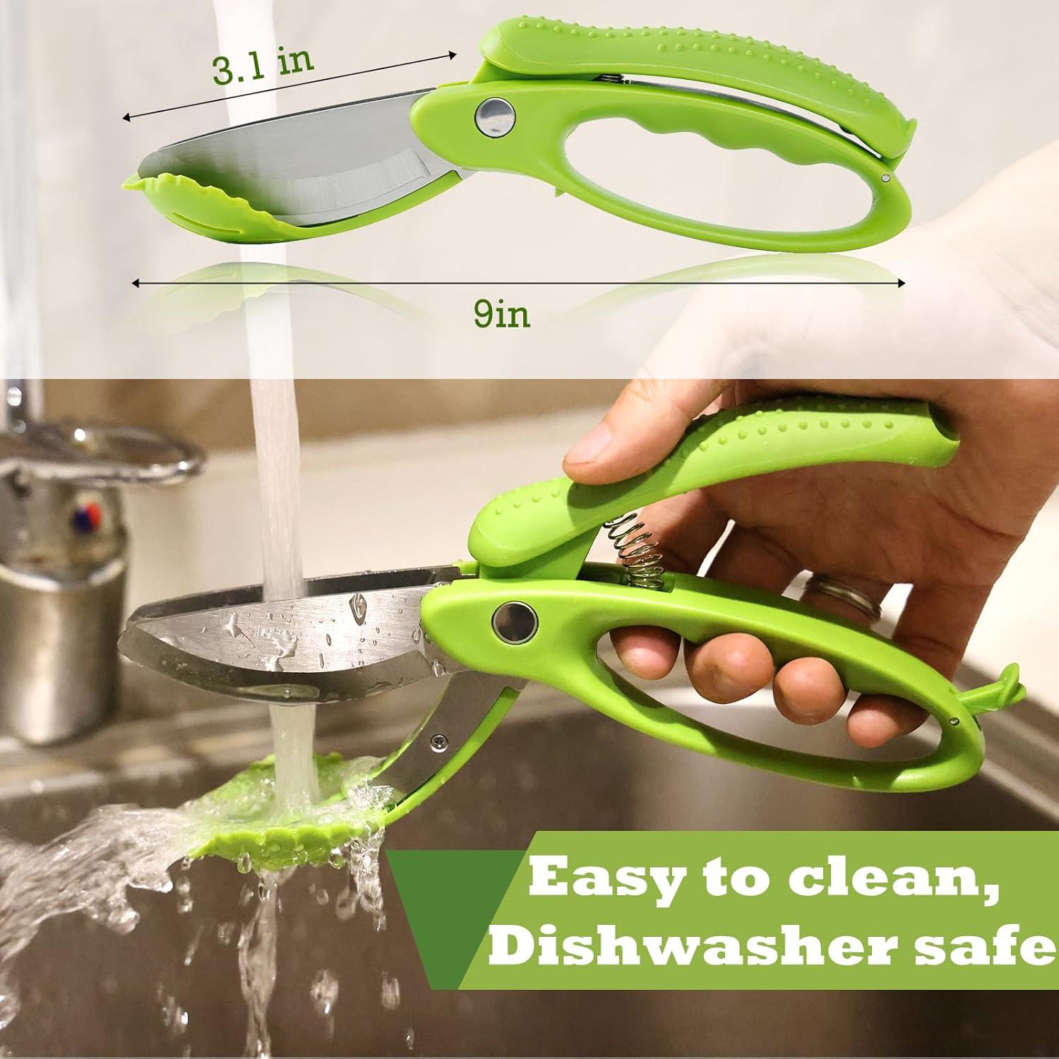 Tijeras para Ensalada ALEXPHY Acero Inoxidable Verde