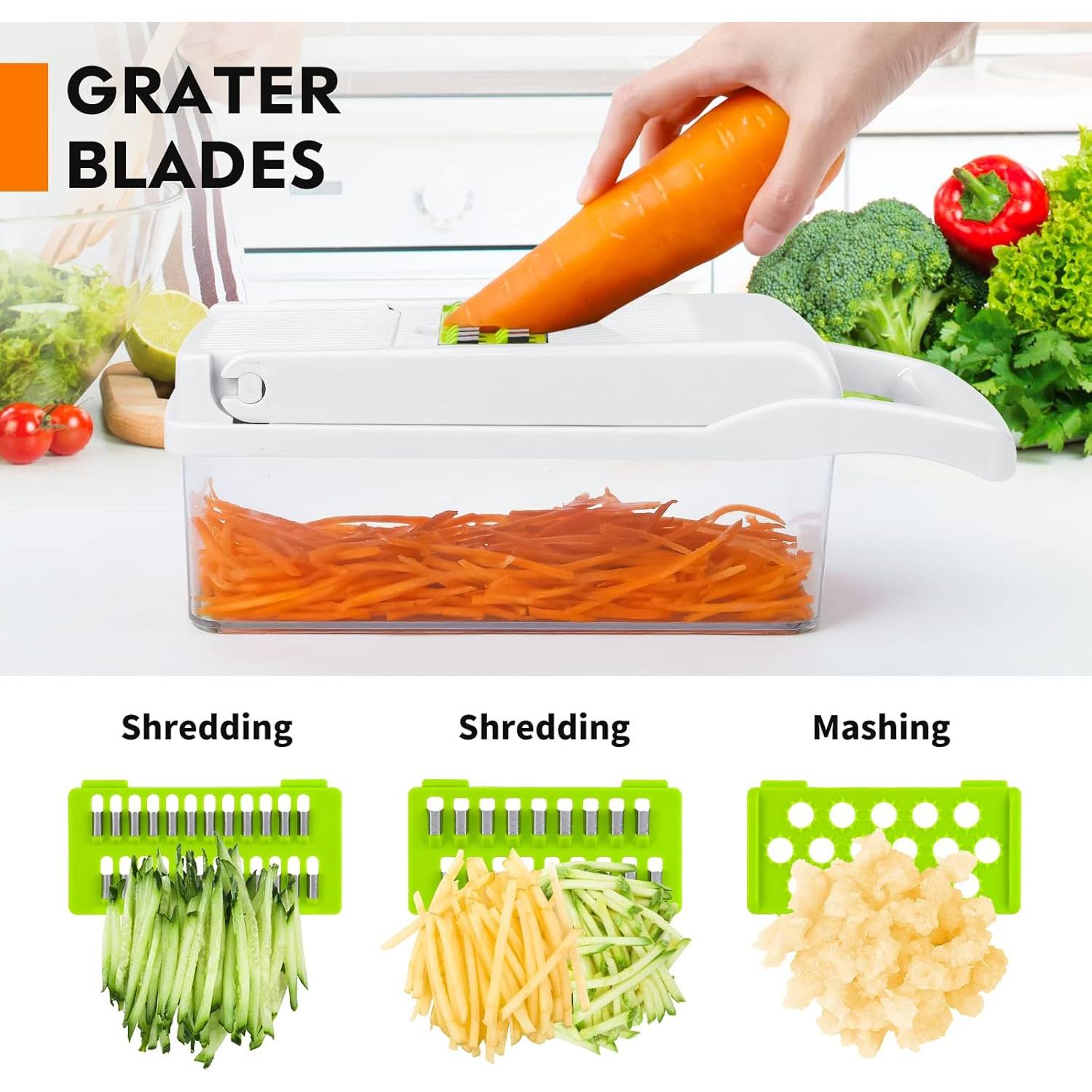 Cortador de Verduras SNIFITAR 14 en 1 Acero Inoxidable Blanco