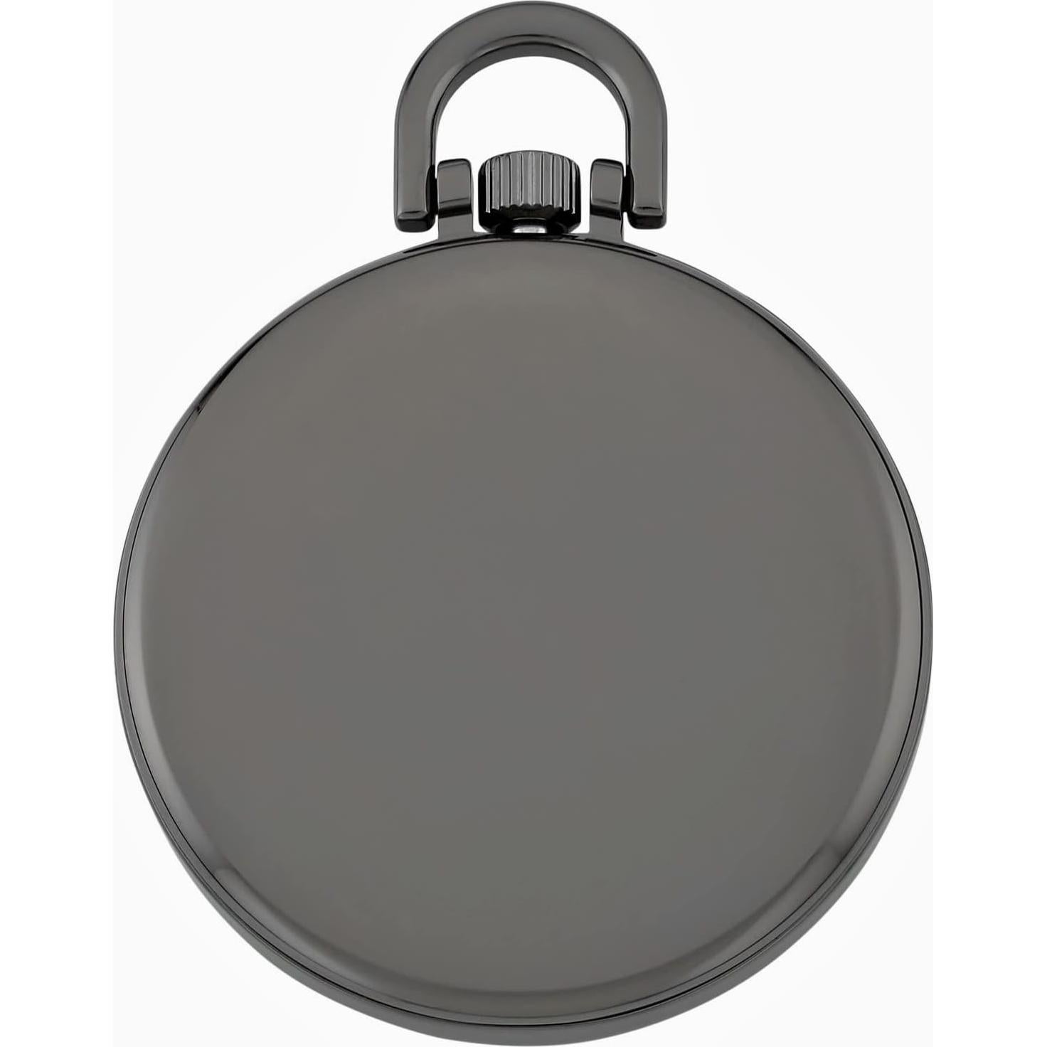 Reloj de bolsillo Gotham GWC15026B gunmetal 44mm con cadena