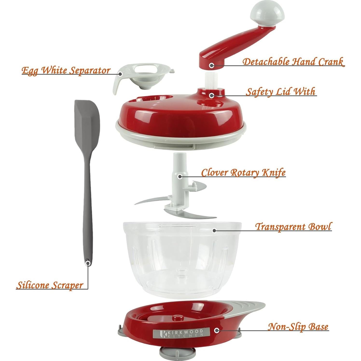 Picador Manual Multifuncional KIRKWOOD KITCHEN 6 Tazas