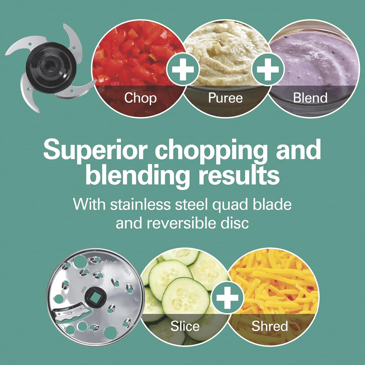 Procesador de Alimentos Hamilton Beach Stack & Snap 4 Tazas 250W