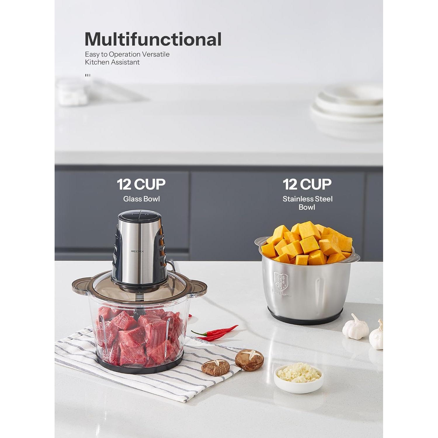 Procesador de Alimentos Reemix 500W 12 Tazas 2 Velocidades