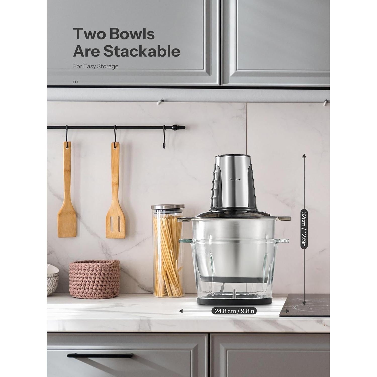 Procesador de Alimentos Reemix 500W 12 Tazas 2 Velocidades