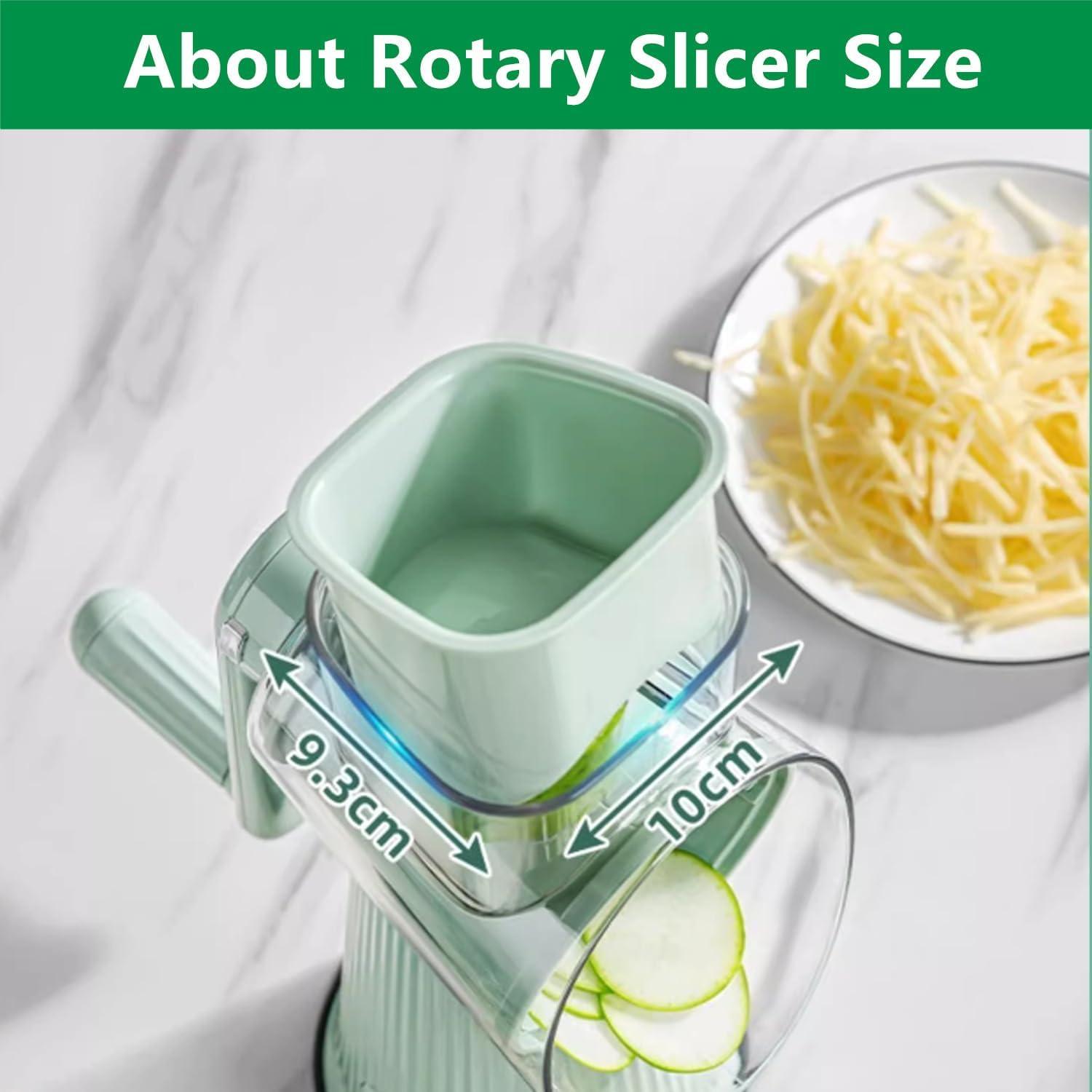 Rallador Rotatorio 5 en 1 AYUBOC Verde Menta Acero Inoxidable