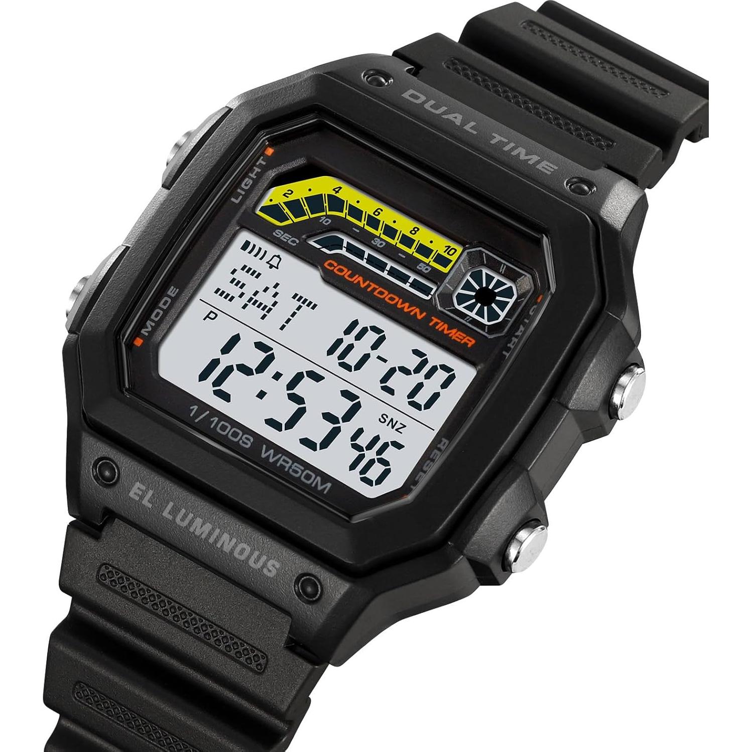 Reloj Digital Multifuncional PASOY Hombre Impermeable 50m