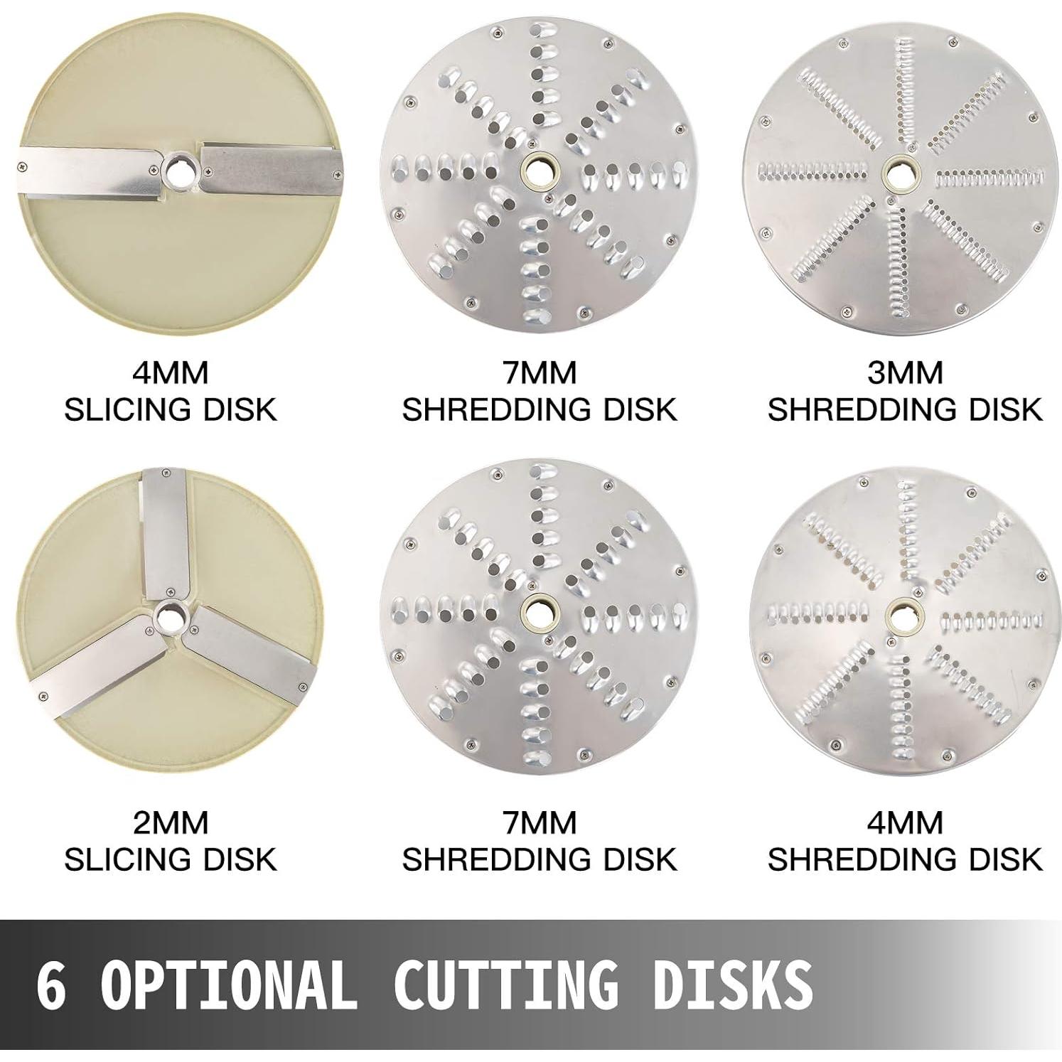 Procesador de Alimentos VEVOR 550W Acero Inoxidable 2 Huecos