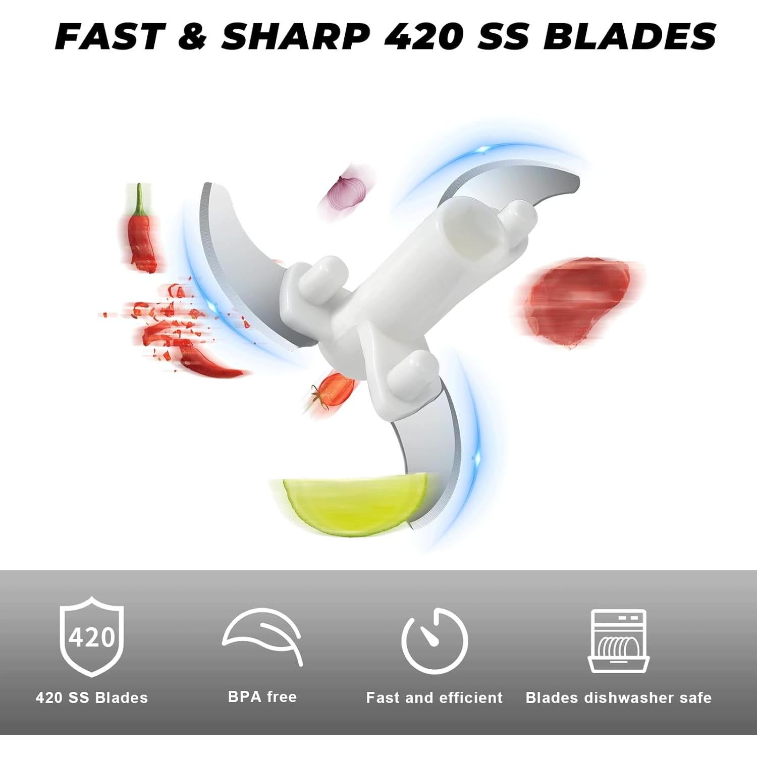 Picador Manual de Verduras ZHANG XIAO QUAN 170ml Acero Inoxidable