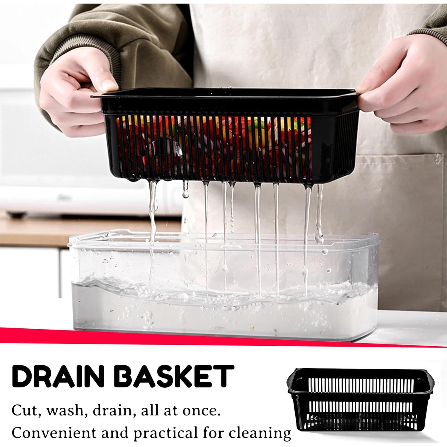 Cortador de Verduras OLRMA 25 en 1 con 13 Cuchillas Inoxidable