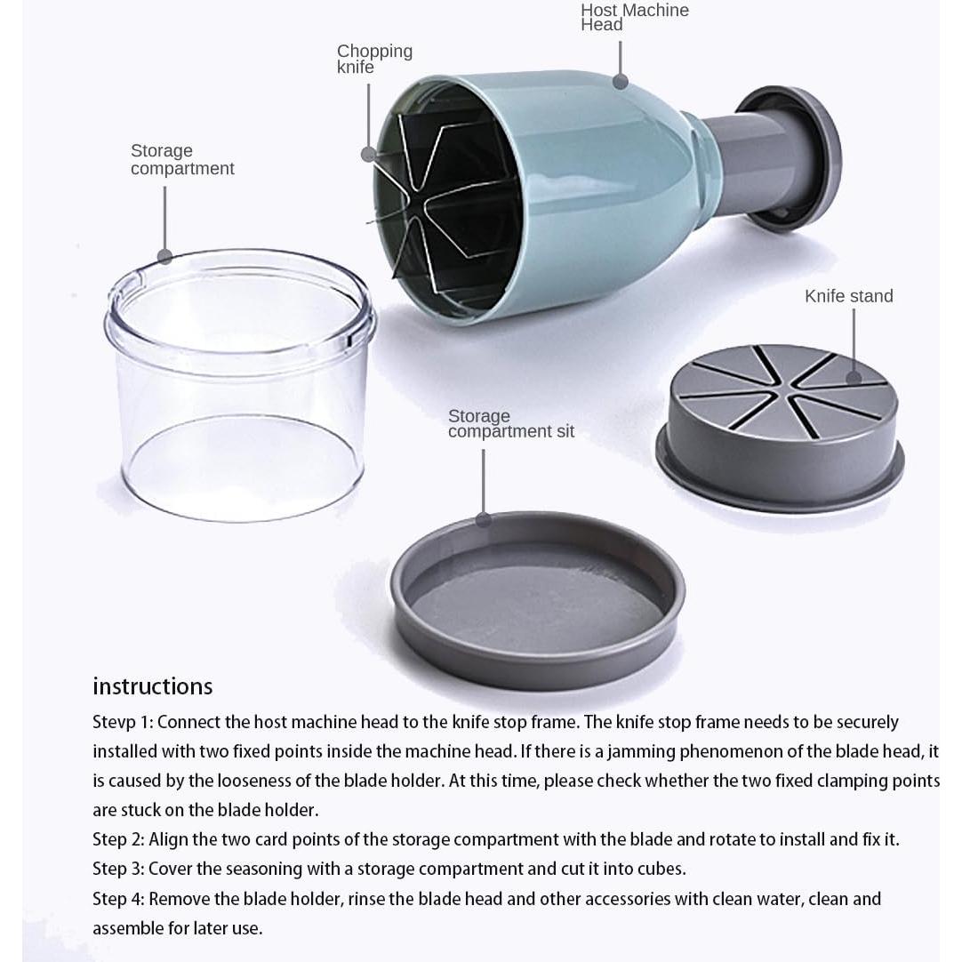 Mini Picador de Ajo HANSYDONNY C-1 Manual Verde 0.22 kg