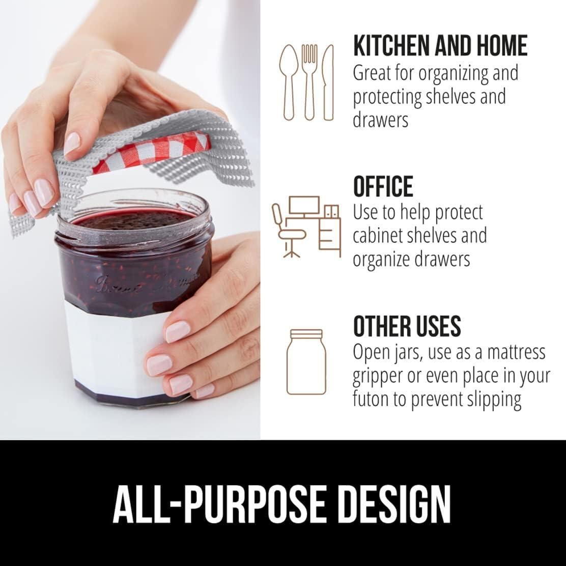 Forro No Adhesivo GORILLA GRIP 61x914 cm Gris Claro