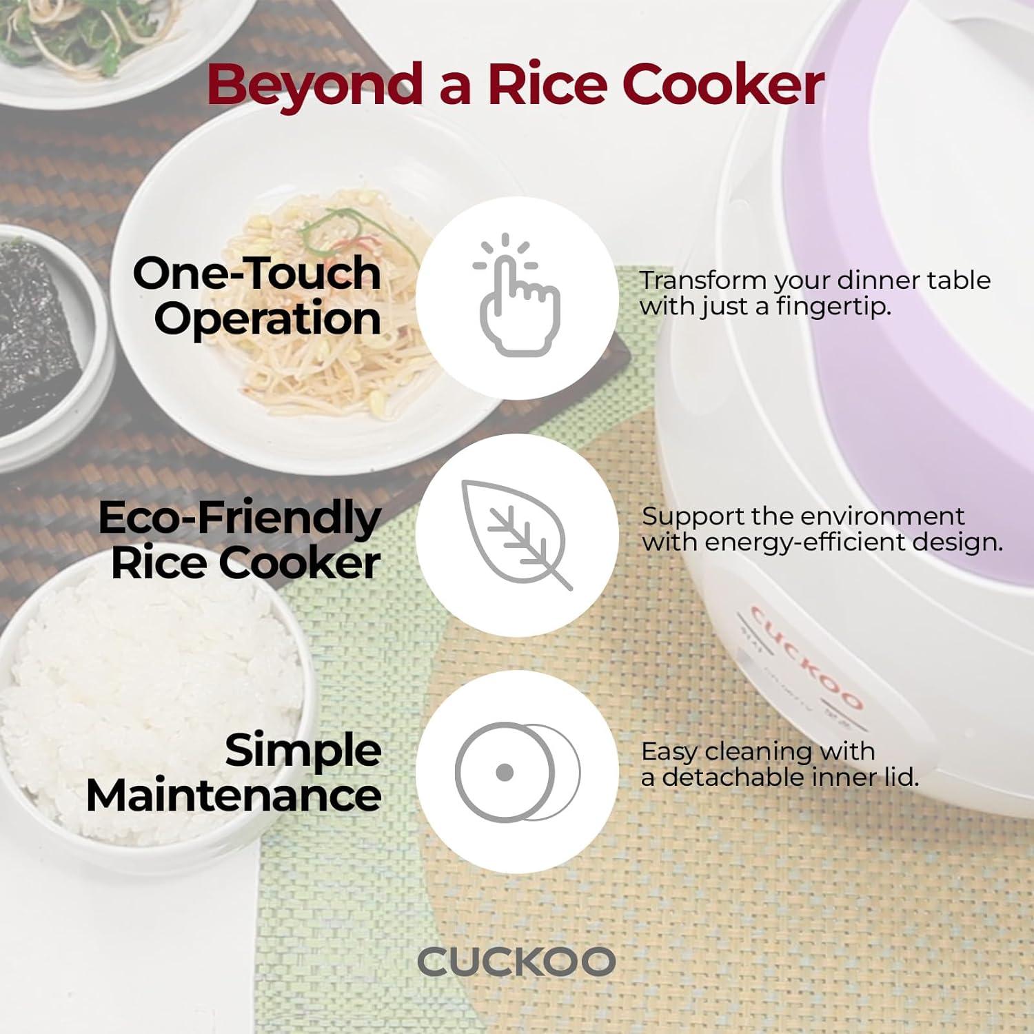 Cocedor de Arroz Eléctrico CUCKOO CR-0671V 12 Tazas Antiadherente