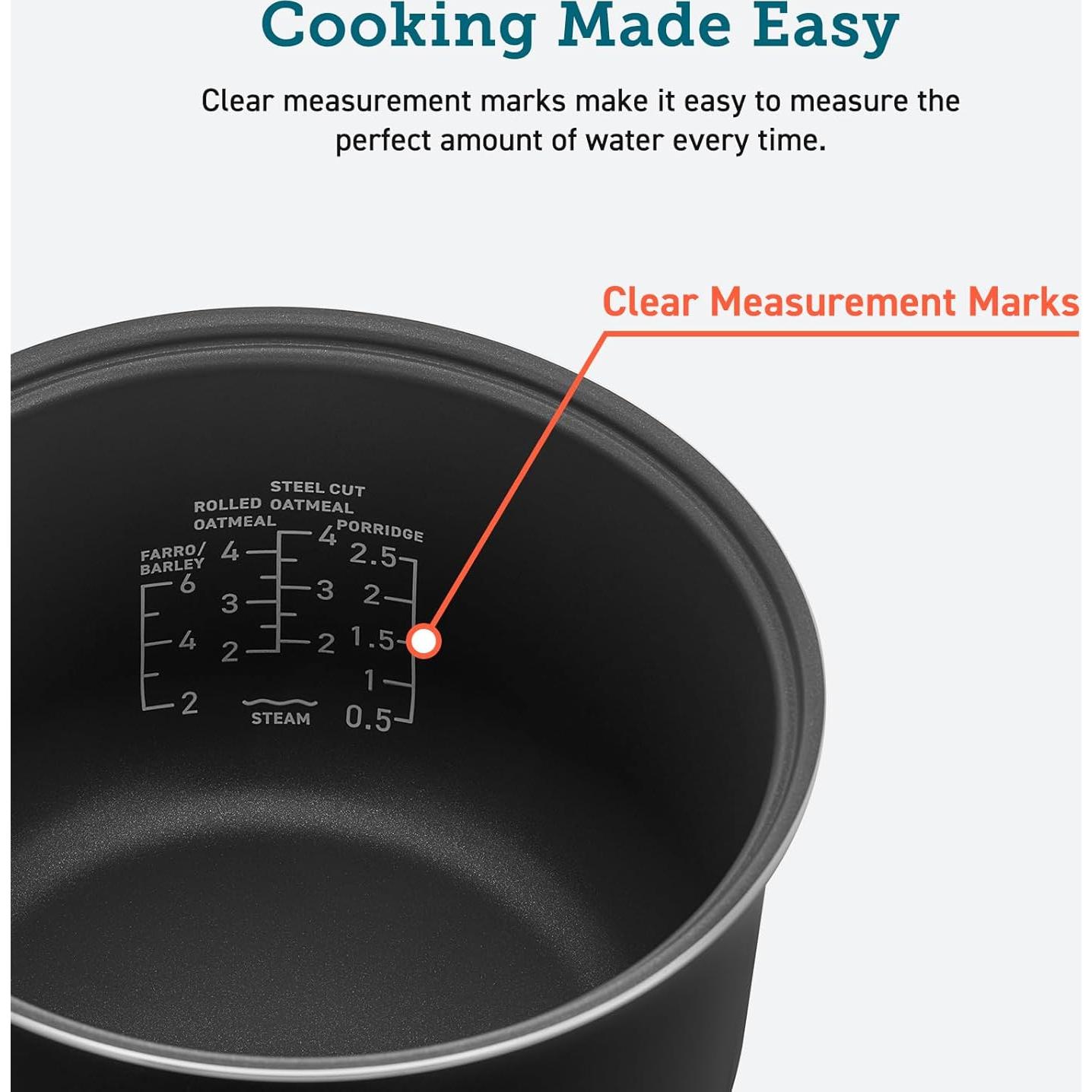 Olla Arrocera COSORI 5 Cuartos Antiadherente 10 Tazas CRC-R501-KUS