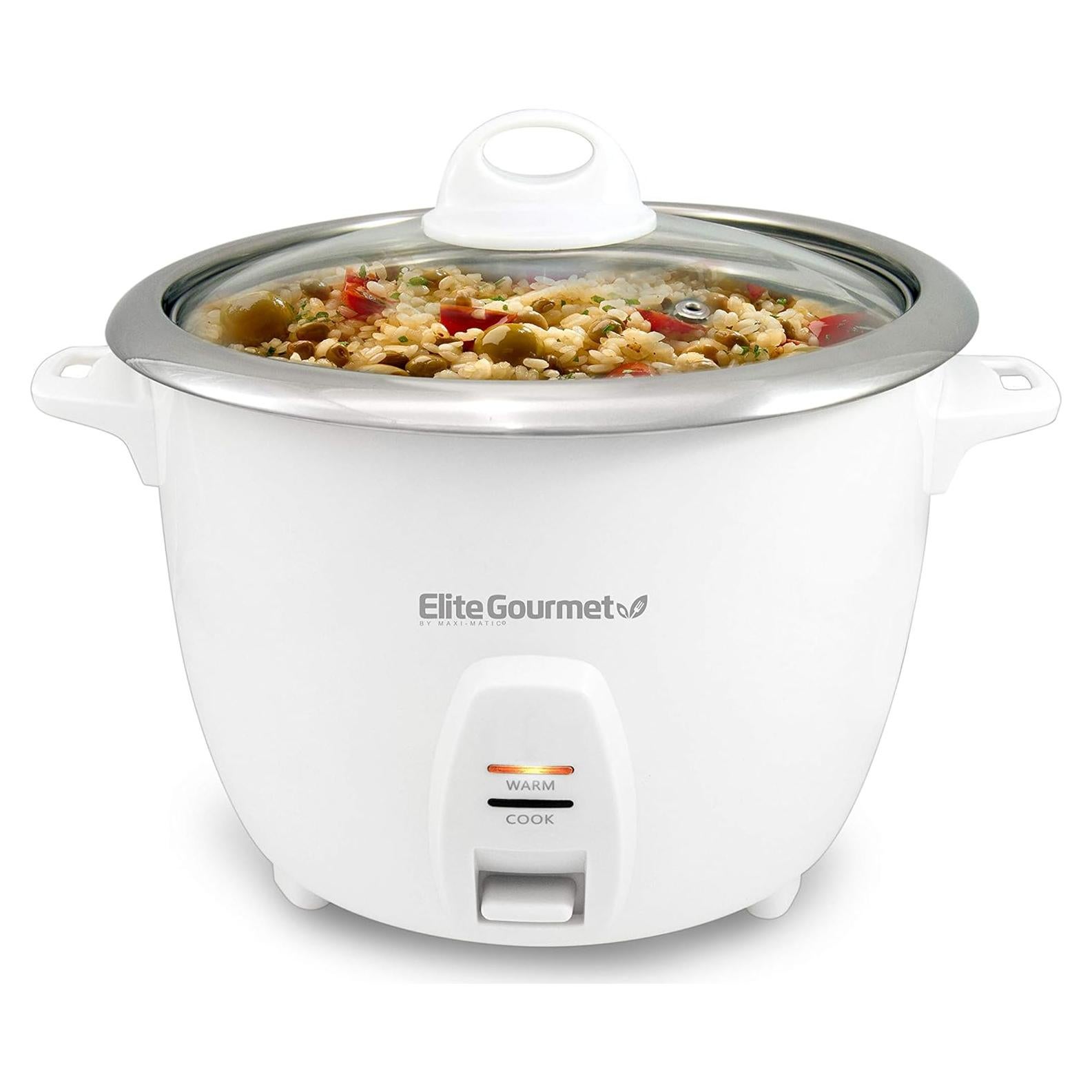Cocinero de Arroz Elitista Elite Gourmet ERC-2010 10 Tazas Blanco