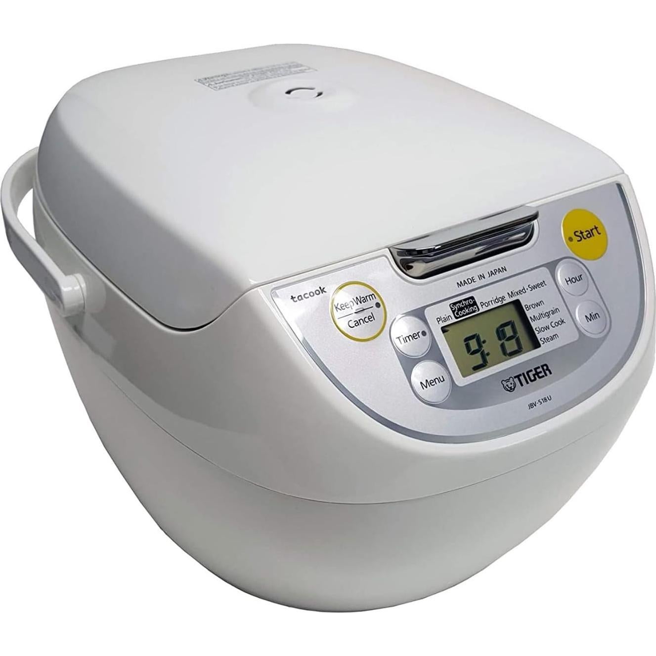 Olla Arrocera 4-en-1 Tiger JBV-S18U 10 Tazas Blanca