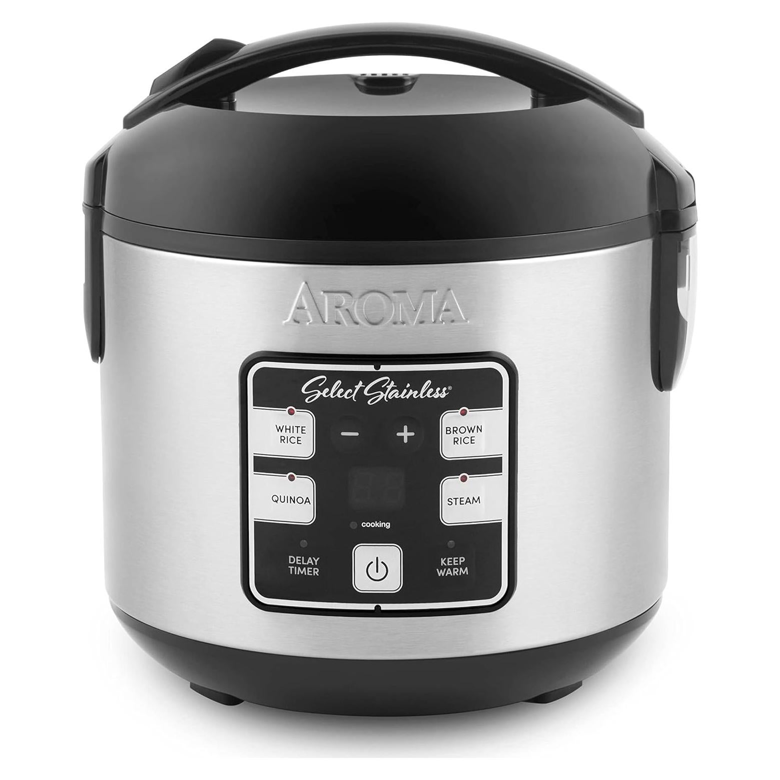 Arrocera Digital Acero Inoxidable Aroma 8 Tazas ARC-914SBDS