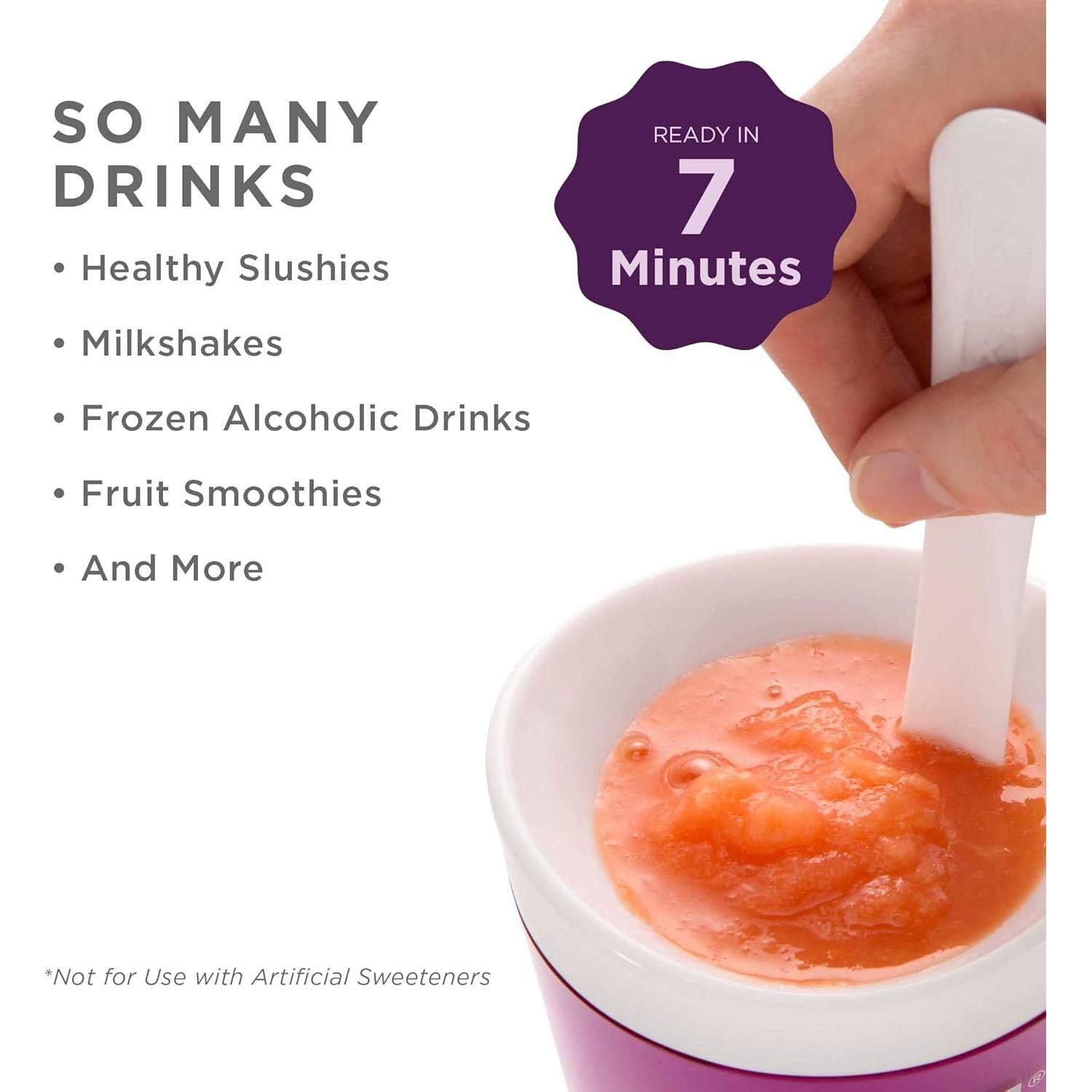 Zoku Slush Maker Morado 235ml - Hacer Granizados y Batidos