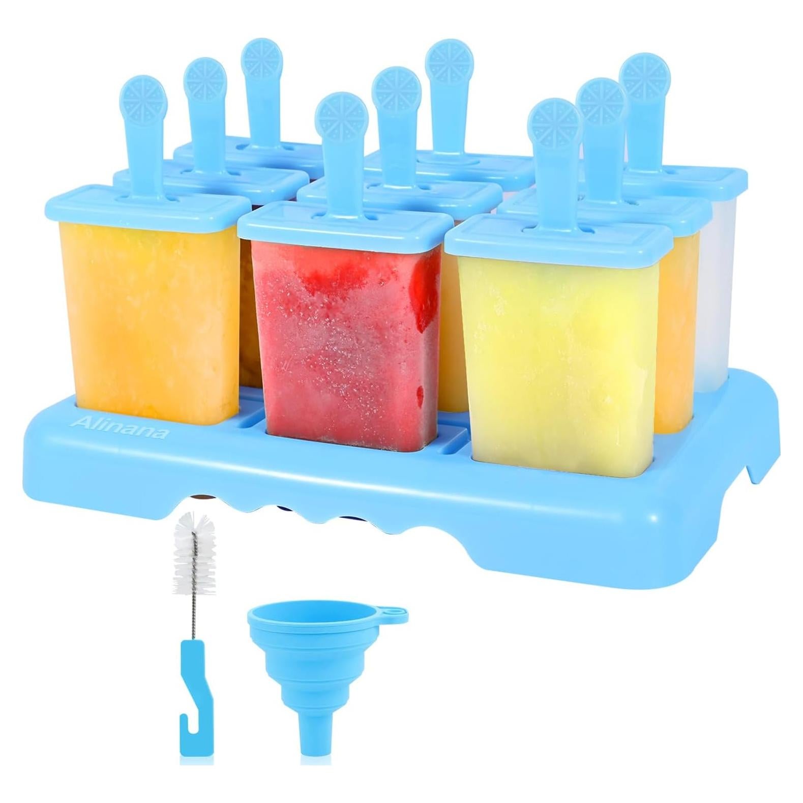 Moldes de Paletas 9 Cavidades Alinana Sin BPA con Accesorios