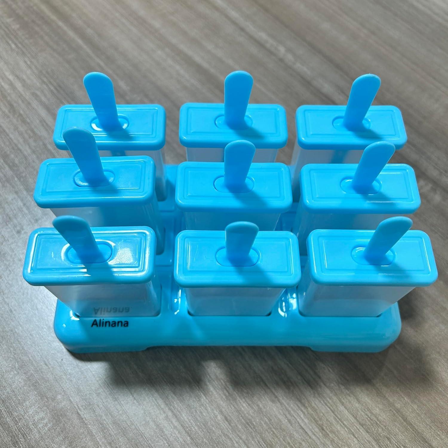 Moldes de Paletas 9 Cavidades Alinana Sin BPA con Accesorios