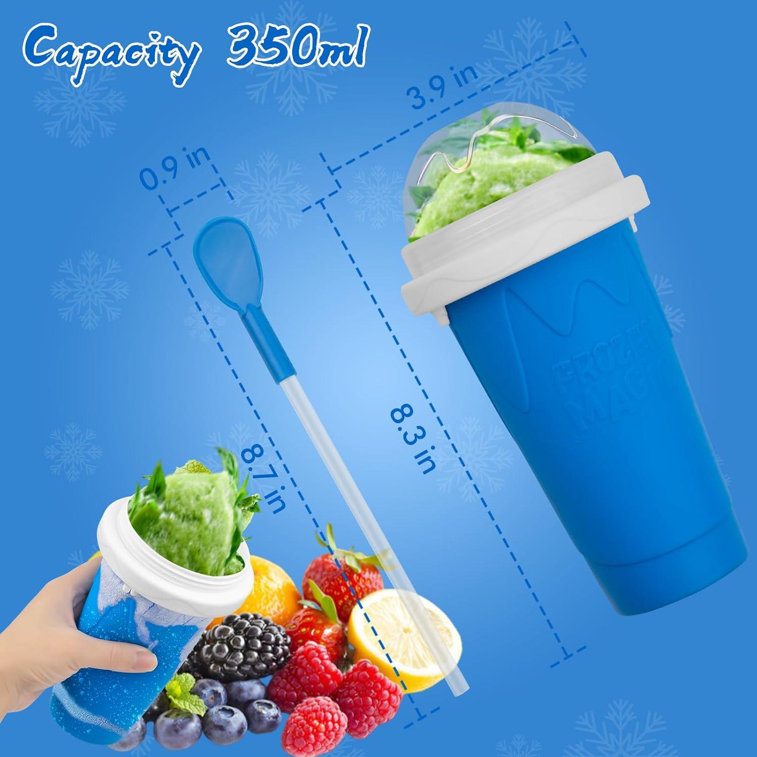 Copa Hacedora de Slushie Jairuty 350ML Azul Reutilizable