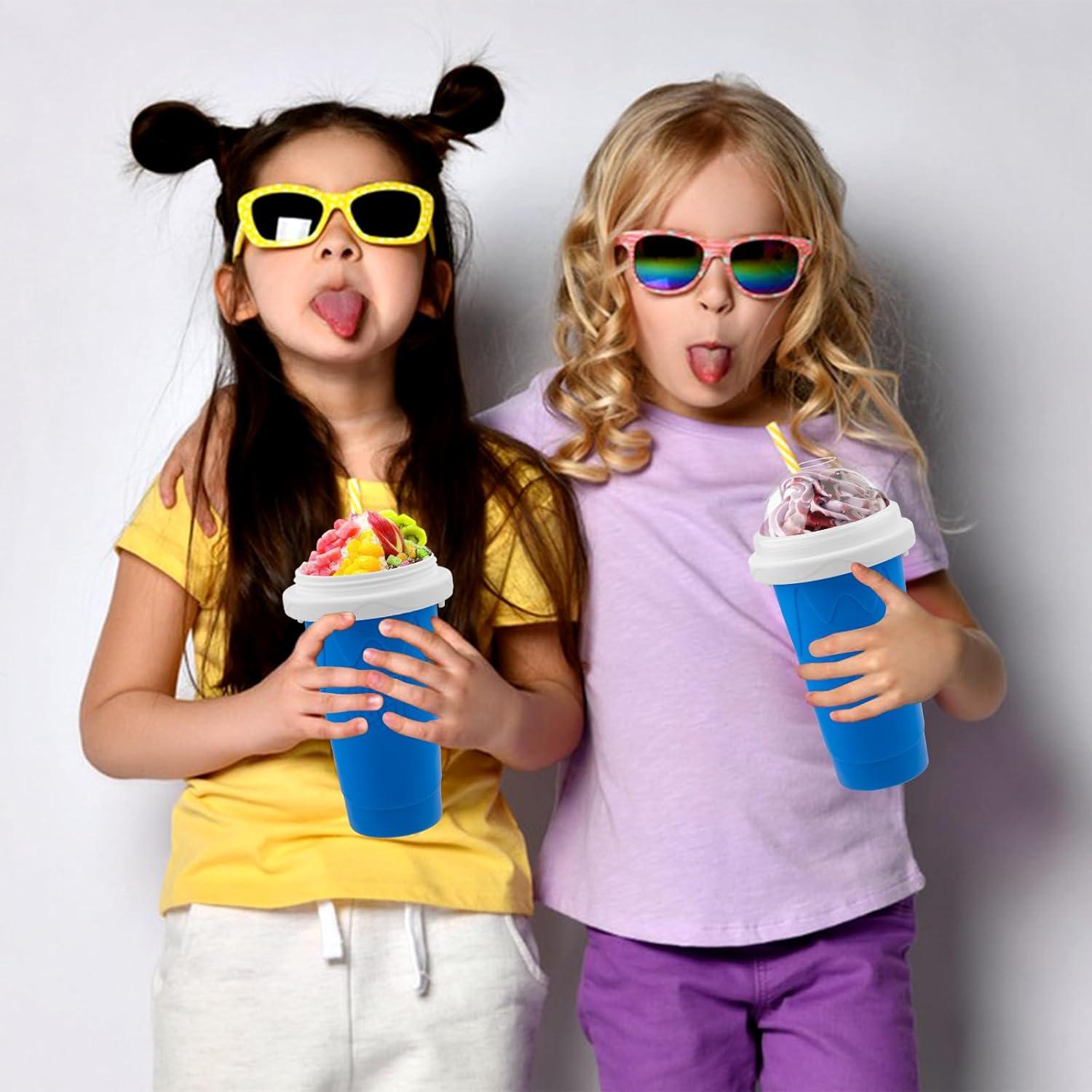 Copa Hacedora de Slushie Jairuty 350ML Azul Reutilizable