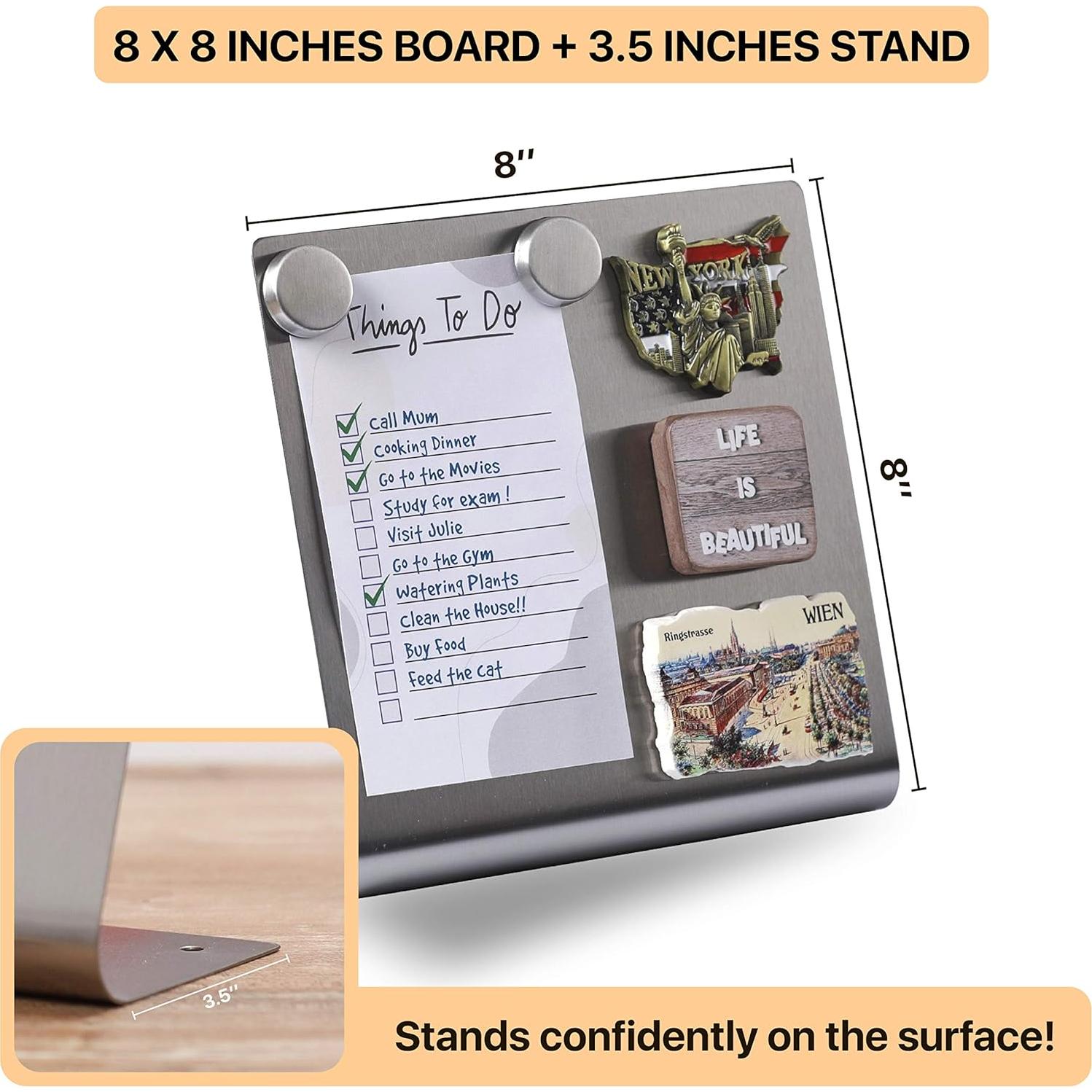 Tablero Magnético Borrable 20x20 cm OutFormal Plata