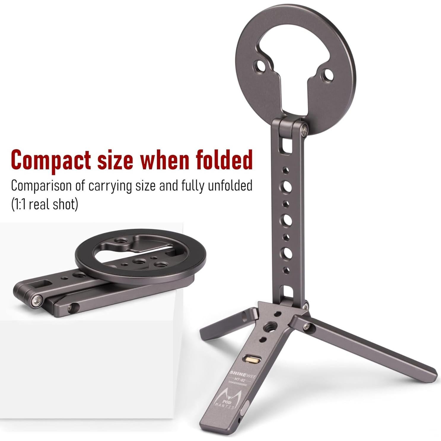 Trípode Magnético SHINEWEE para iPhone 12-16, Compacto