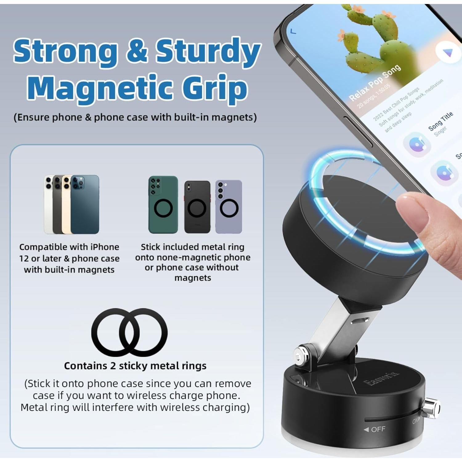 Soporte Magnético para Teléfono Easvorix Universal Negro