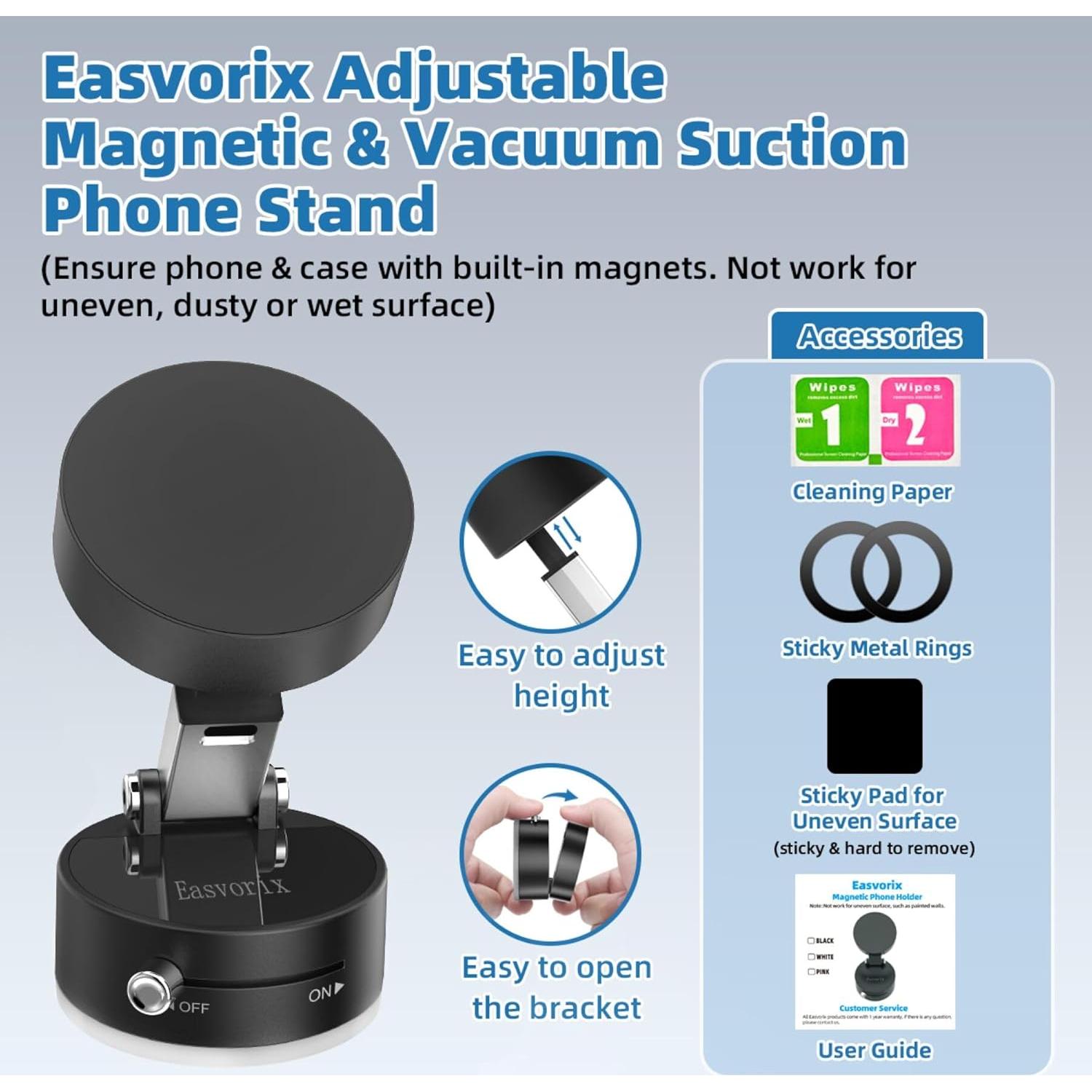 Soporte Magnético para Teléfono Easvorix Universal Negro