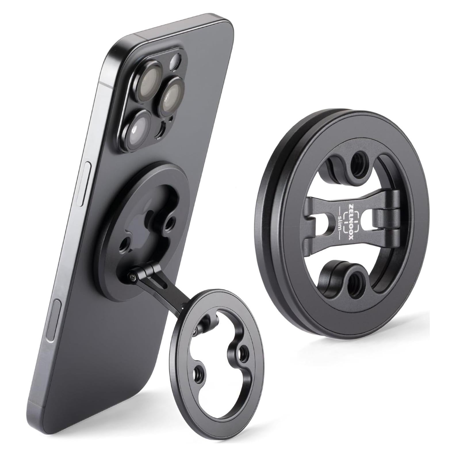 Soporte Magnético Doble Zelnoox para iPhone 12 - Plegable