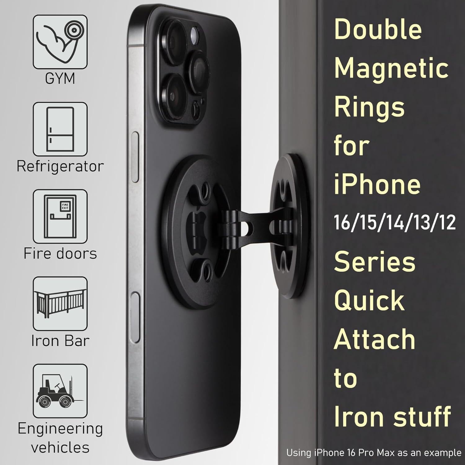 Soporte Magnético Doble Zelnoox para iPhone 12 - Plegable