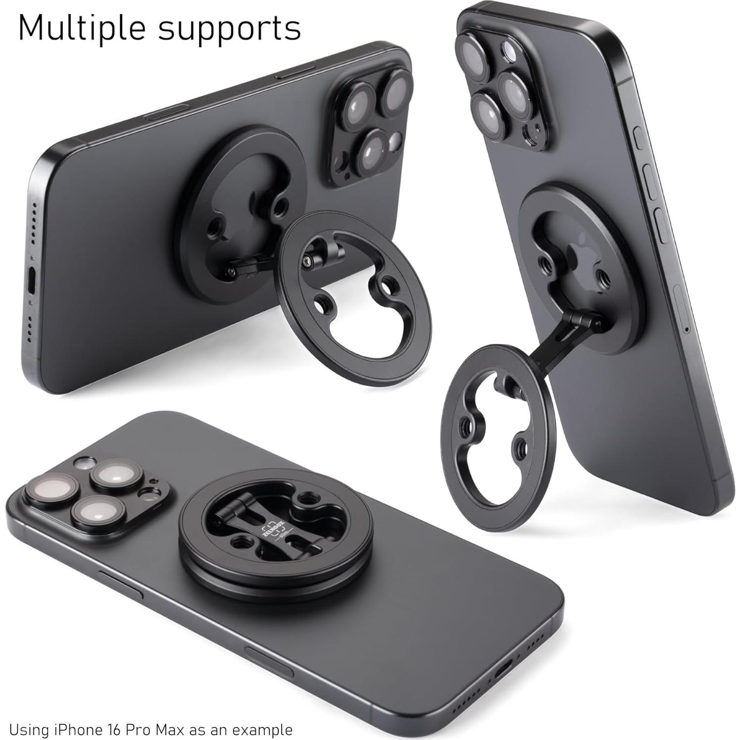 Soporte Magnético Doble Zelnoox para iPhone 12 - Plegable