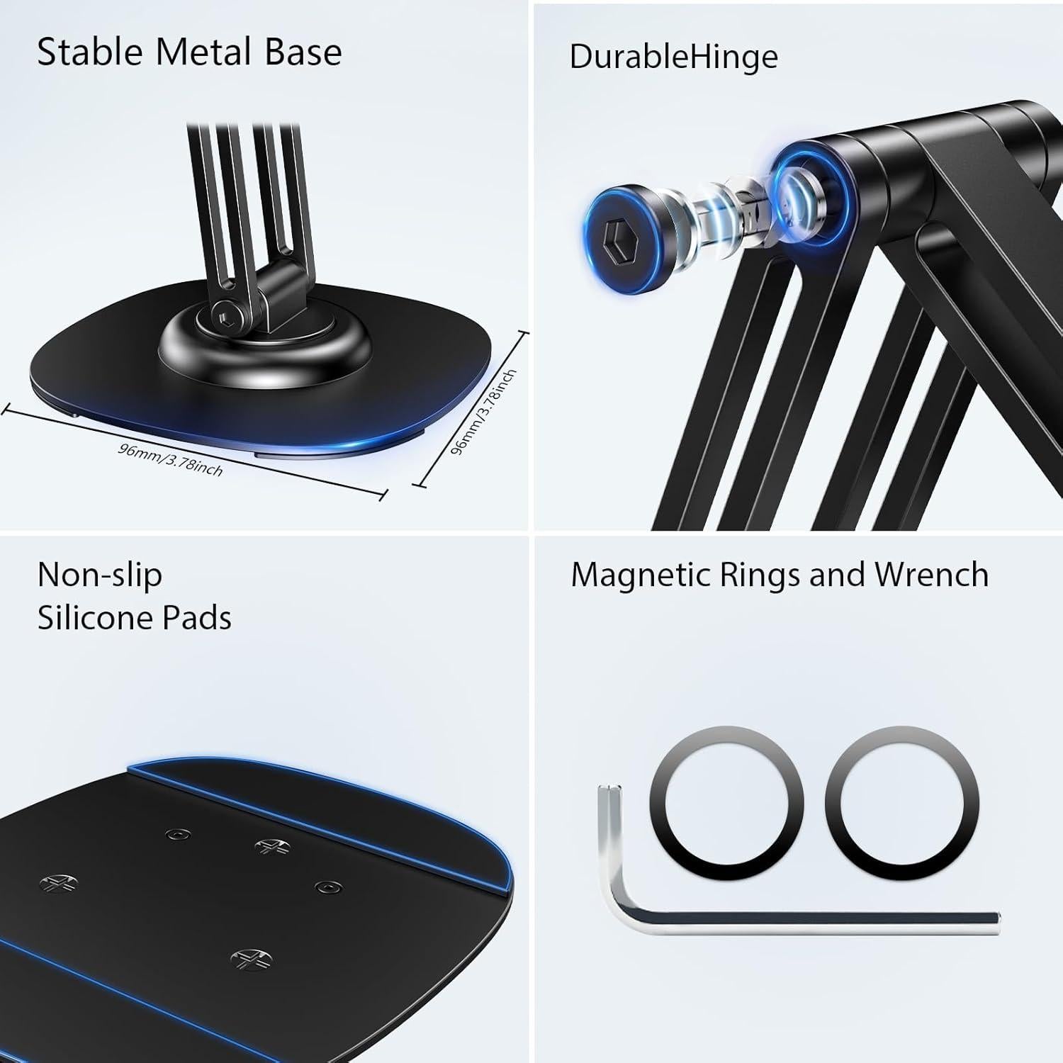 Soporte Magnético para Teléfono CreaDream Negro 360°