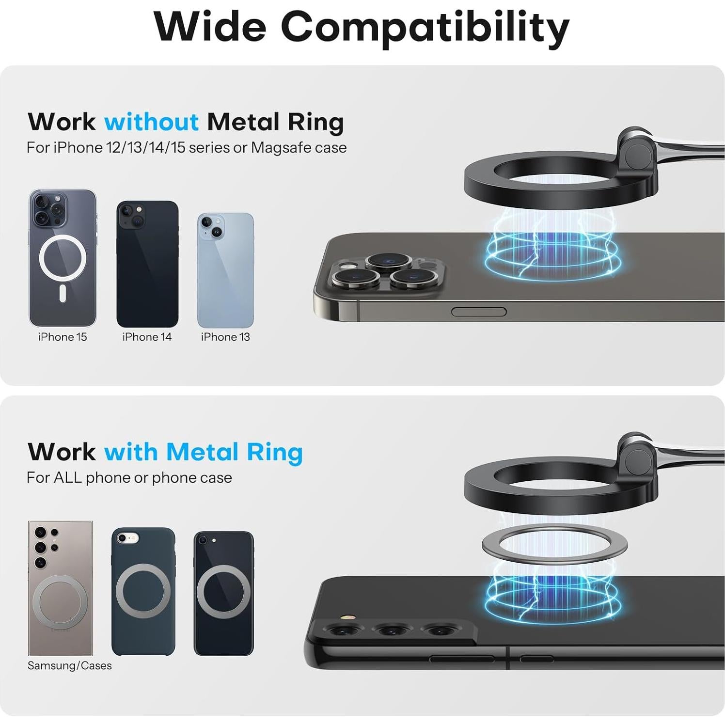 Soporte de Teléfono Magnético Rotativo 360° OMOTON para iPhone