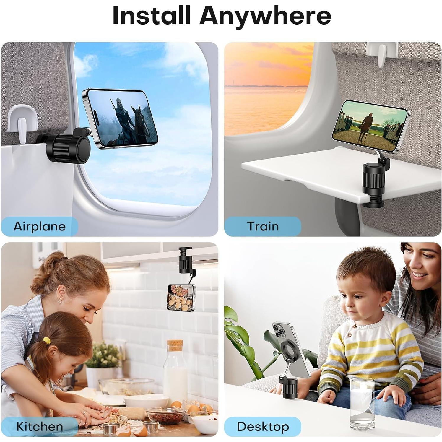 Soporte de Teléfono Magnético Rotativo 360° OMOTON para iPhone