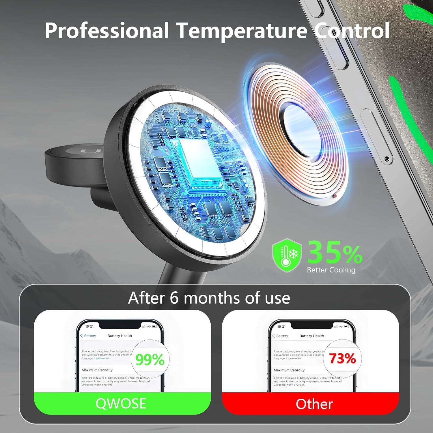 Estación de Carga Inalámbrica Magnética 3 en 1 Kingtron para iPhone