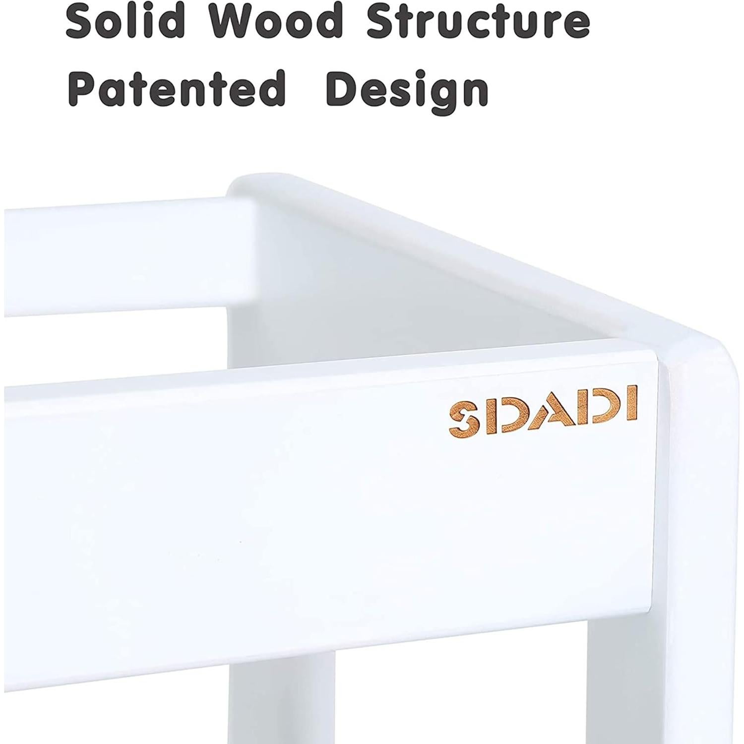 Escalera Ajustable SDADI LT05W para Niños - Taburete Blanco