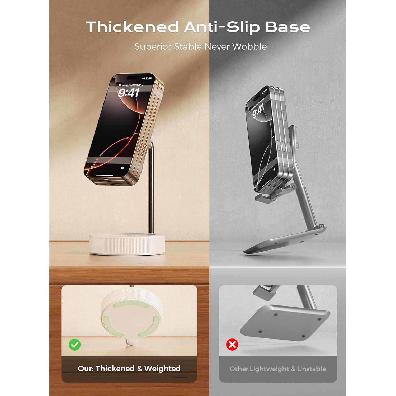 Soporte Magnético Ergonómico Threekey para iPhone 12-16 Pro Max