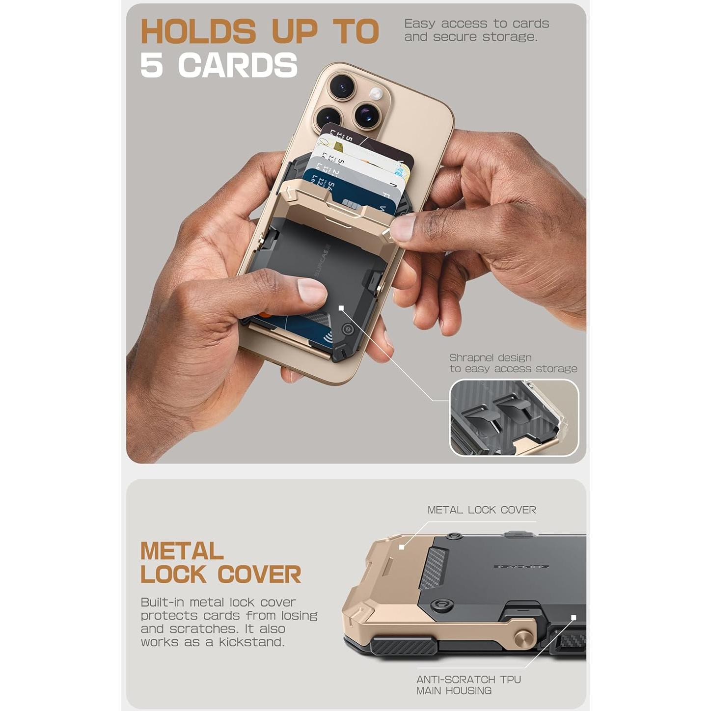 Cartera Magnética SUPCASE con Soporte Ajustable para iPhone