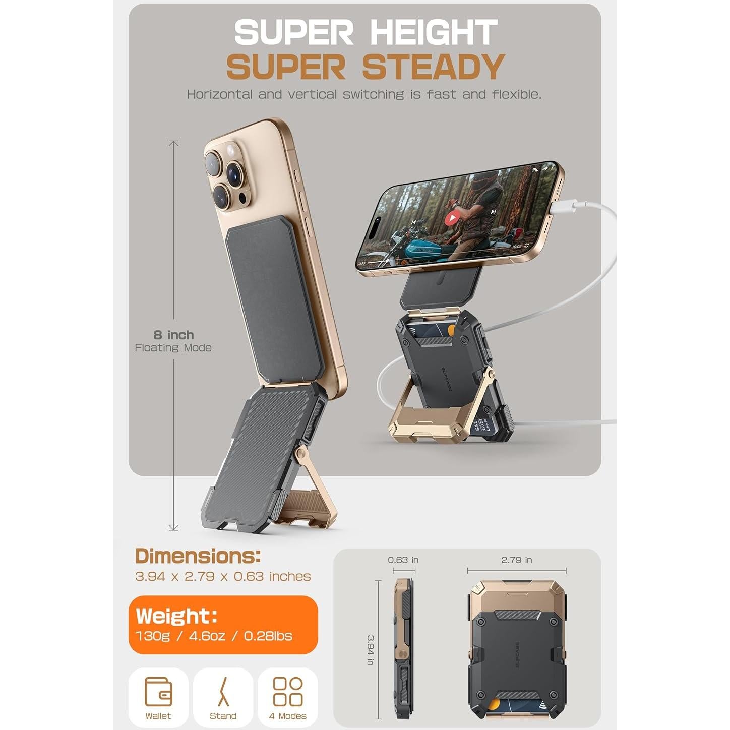 Cartera Magnética SUPCASE con Soporte Ajustable para iPhone